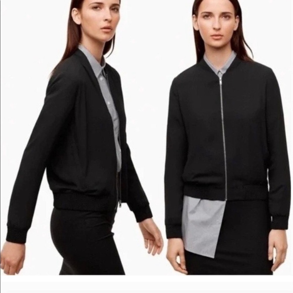 Aritzia Babaton Gilroy Black Bomber Size Small